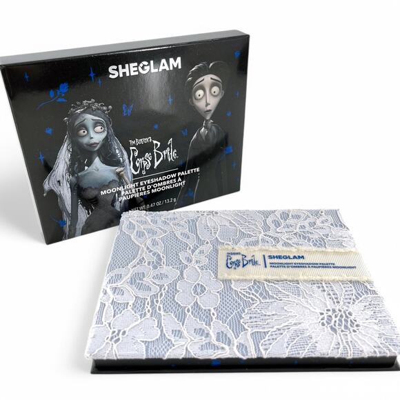 Tim Burton's Corpse Bride Moonlight Eyeshadow Palette Sheglam 12 Shades - Picture 2 of 11